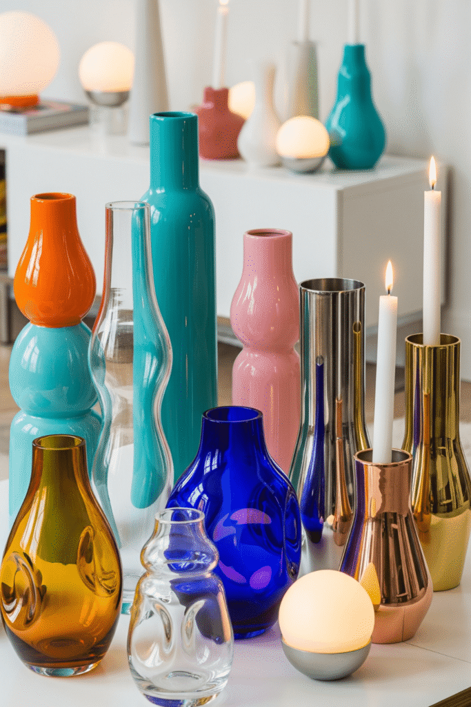 Sculptural Vases and Candleholders