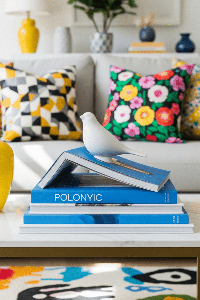 Vibrant Art Book Stack